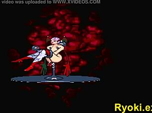 Kuromaru Battles Lilith Queen Of Fighters