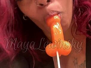 Ebony Pornstar Teases Sexy Boobs In Lingerie Solo