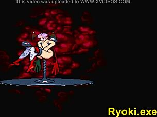 Kuromaru Battles Lilith Queen Of Fighters