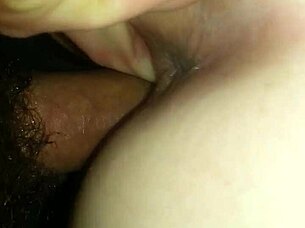 real couple does epic slip and stretch with huge cock on young pussy