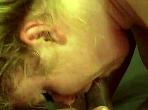 White girl sucks cock eagerly 🍆