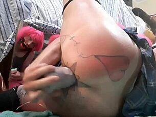 gay sissy ryan743 anal training sexy blue mini skirt