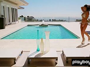 Ever seen Playboy model Chelsie Aryn strip naked in the desert? It's wild outdoor fun!