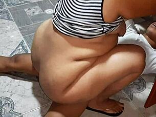 Horny For The Kitchen Repair Guy's Big Cock