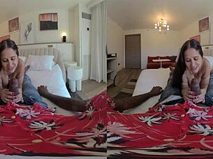 Hot wife rio blaze enjoys interracial with shaundam in 3d vr.