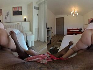 Hot wife rio blaze enjoys interracial with shaundam in 3d vr.