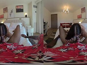 Hot wife rio blaze enjoys interracial with shaundam in 3d vr.