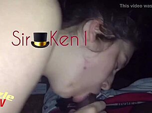 Brunette Young Slut Gives Intense Interracial Blowjob And Fucking