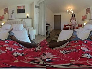 Hot wife rio blaze enjoys interracial with shaundam in 3d vr.