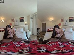 Hot wife rio blaze enjoys interracial with shaundam in 3d vr.