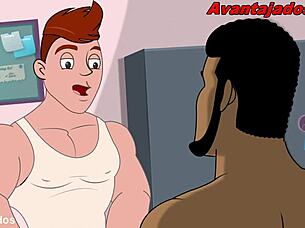 brazilian gay cartoon features a well-endowed hetero guy