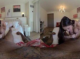 Hot wife rio blaze enjoys interracial with shaundam in 3d vr.