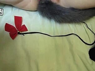 Teen Girl Masturbates In Cat Costume?