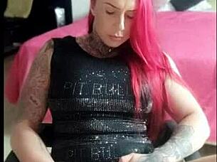 Boyfriend Not Home So She Masturbates Intensely With Fingering And Cums Alone On Her Big Tits