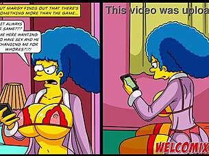 Margys revenge cheated on her husband with several men the simptoons simpsons?