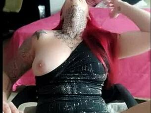 Boyfriend Not Home So She Masturbates Intensely With Fingering And Cums Alone On Her Big Tits