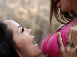 Sofi Ryan And Skylar Snow Share Passionate Kisses And Licks