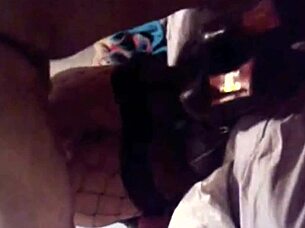 Cougar in Fishnets Doggystyle Bent Over!