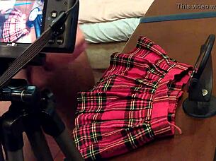 My First Fetish Video Featuring Cumshot Skirt