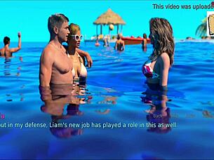 I'm the wife and stepmother in this cartoon scene