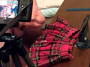 My First Fetish Video Featuring Cumshot Skirt