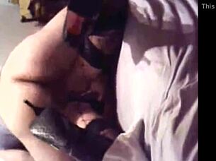 Cougar in Fishnets Doggystyle Bent Over!