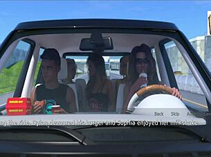 I'm the wife and stepmother in this cartoon scene