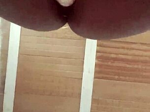 Want to see a transvestite trying out sex toys?