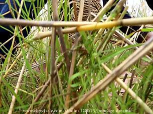 Hentai babe tied up and bound naked