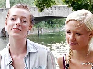 Berlin brunette fucks friend
