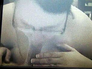 bbw wife gives intense blowjob