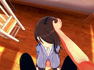 Mika Gets a POV Facial Before Getting Fucked Doggy Style - Girls Und Panzer Hentai