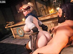 skyrim cute blonde demon gets fucked in ass