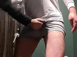 ladies only, watch me slap his cock and balls for hours!