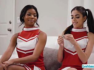 Ebony Teen Licks and Massages Friend's Pussy