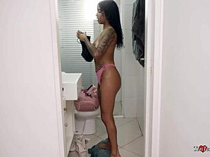 my skank stepsister gives me an amazing blowjob as lucky stepbrother