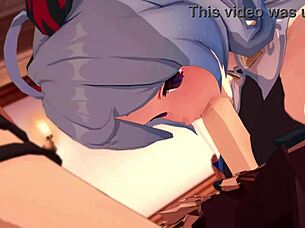 Bell and Ganyu in Genshin Impact.