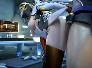 compilation of mercy from overwatch in anime hentai with big tits