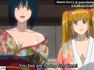 hentai redhead gets her ass wet from intense anal fucking in anime style