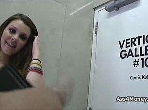 quick bj by cutie on the stairs from pov