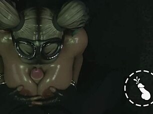 This bitch craves sperm in steamy animated fantasy! 💦