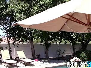 horny wife tricks strangers to fuck her during house sale