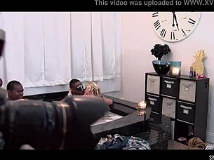 LOOK AT THIS INTERRACIAL JACUZZI FOURSOME WITH HARDCORE BLOWJOBS!