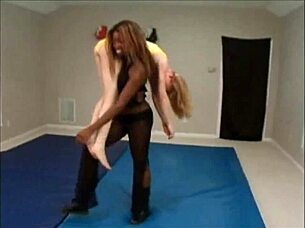 Ebony girls lifting and carrying part 5 😊