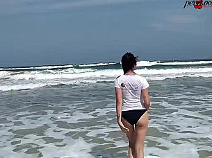 Walking naked on southern beaches after good sex