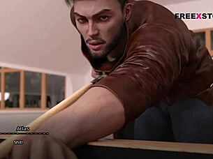 The Seven Realm - Atlas And Leyala Having Sexual Fun While Playing Billiards Winner Get Rewards