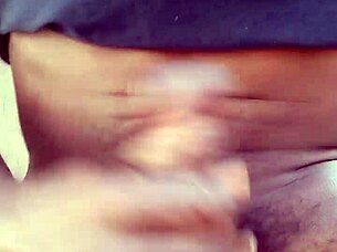 STROKING MY BBC OUTDOORS, MOANING LOUDLY!