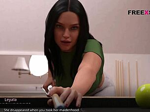 The Seven Realm - Atlas And Leyala Having Sexual Fun While Playing Billiards Winner Get Rewards