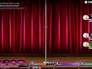 Playing Karryn's Prison Hentai Game, Feeling Excited by Hot Sexy Parts with NTR