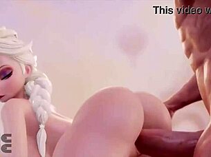 Elsa Loves Taking That Big Cartoon Dick